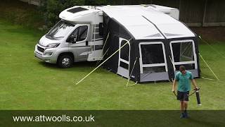 Kampa Motor Rally Air Drive Away Awning Pitching amp Packing Real Time Video [upl. by Siduhey]