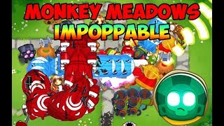 Bloons TD 6  Monkey Meadows Impoppable Walkthrough [upl. by Anirroc794]