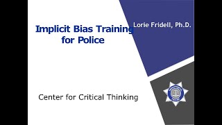 Implicit Bias Training for Police [upl. by Fineberg]