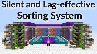 Minecraft Silent Lageffective MultiItem Sorting System [upl. by Gawain]