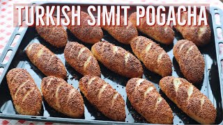 Turkish Simit Pogacha Poğaça amp Cheese Filling [upl. by Etat3]