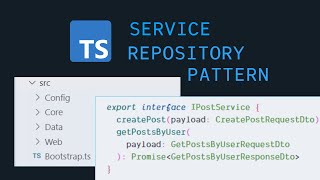 PART 1  Service Repository Pattern in TypeScript BUILD CLEANER BACKENDS [upl. by Melly]