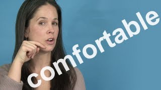 How to Pronounce COMFORTABLE  AMERICAN ENGLISH PRONUNCIATION [upl. by Norrag]