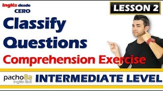 Lesson 2 – Listen and classify the questions – Comprehension Exercise  Curso inglés GRATIS [upl. by Bodi]