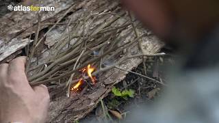 Comment faire un feu en nature par temps humide [upl. by Rosenwald]