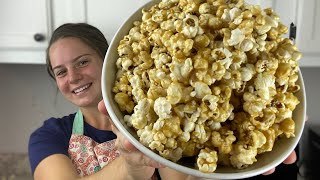 Best Caramel Popcorn Recipe  Super Quick and Easy [upl. by Ahcsas913]