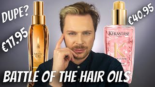 KERASTASE ELIXIR OIL VS MYTHIC OIL  Kerastase Oil Dupe  Review The Best Hair Oil For Natural Hair [upl. by Morissa]