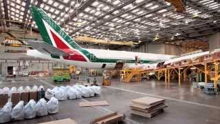 ALITALIA B777 RECONFIGURATION [upl. by Renruojos]