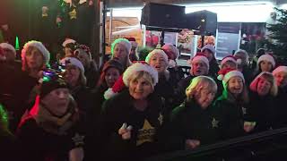 WHAT CHRISTMAS MEANS TO ME Rock Choir at Birkdale Lights Switch On 1st December 2024 [upl. by Enortna]