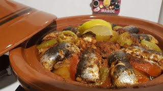 Tajine de sardines à la marocaine طاجين السردين بالخضر [upl. by Lohse484]