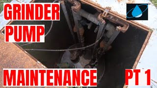 GRINDER PUMP MAINTENANCE PART 1 [upl. by Ttenyl]