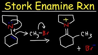 Stork Enamine Reaction Mechanism  Alkylation Acylation amp Michael Addition [upl. by Areem]