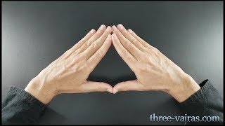 Third Eye Chakra Ajna Mudra Variations Tutorial  Three Vajras [upl. by Dami771]