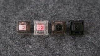 Sound Test Silent Linear Mechanical Keyboard Switch Comparison [upl. by Cadell428]