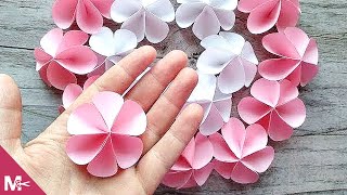 ► Cómo hacer una FLOR DE PAPEL en MINUTOS 😍🌸 [upl. by Chemash]