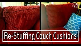 Re Stuffing Couch Cusions [upl. by Eidnas269]