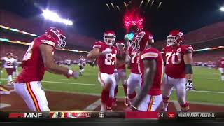 TRAVIS KELCE CELEBRATION DANCE AFTER TOUCHDOWN DURING MNF  REDSKINS v CHIEFS [upl. by Aryk]