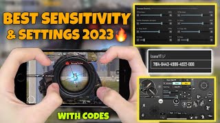 NEW😱BEST SENSITIVITY amp SETTINGS 2023🔥 4 Finger Claw Gyroscope  PUBG MOBILE [upl. by Peltier]