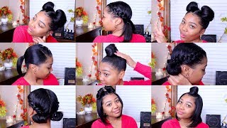 10 QUICK amp EASY HAIRSTYLES  Shoulder Length Hair [upl. by Enialahs51]