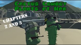 Cactus Cowboy 🌵  Plants At War Chapters 2 and 3 on Quest 2 VR game [upl. by Nifled]