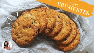 🍪Las mejores GALLETAS DE AVENA 🍪fáciles rápidas y muy crujientes  Auxy  Veg [upl. by Eednarb]