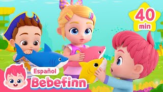 Tiburón Bebé🦈 ¿Dónde Estás🔎  Las Mejores Canciones Infantiles  Bebefinn en español [upl. by Fabri39]