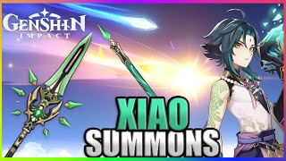 Summons for Xiao C6  R5 Primordial Jade Spear  Genshin Impact [upl. by Buckley]