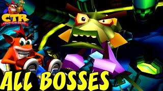 Crash Team Racing  ALL Boss Races [upl. by Winzler]