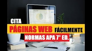 CÓMO CITAR PÁGINAS WEB FÁCILMENTE SEGÚN NORMAS APA SÉPTIMA EDICIÓN 7ma [upl. by Kalam]