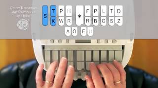 How to Write on the Steno Machine  CALL 8772530200 Court Reporting and Captioning at Home [upl. by Ithsav]