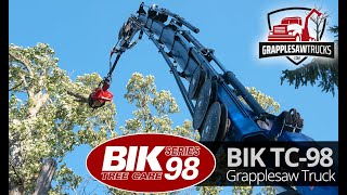 BIK TC98 Grapplesaw Truck Mecanil SG220  remote control tree removal 2022 [upl. by Blondy623]