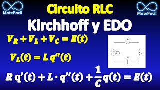 Circuito RLC usando Ecuaciones Diferenciales y Leyes de Kirchhoff [upl. by Halverson750]