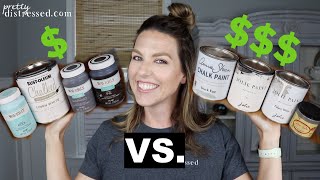 Chalk Paint Bargain v Premium Brands  Waverly Rustoleum v Annie Sloan Dixie Belle Jolie [upl. by Caffrey151]