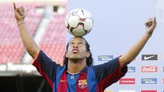 15 years since Ronaldinhos presentation as a Barça player [upl. by Hoxsie]