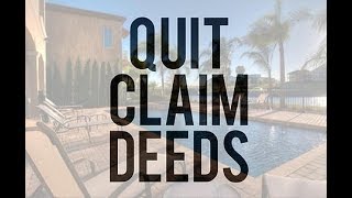 Quitclaim deed DIY Transferring property [upl. by Euphemia154]