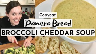 Broccoli Cheddar Soup  Copycat Panera Bread Recipe [upl. by Aicilaana]