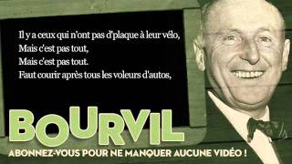 Bourvil  La tactique du gendarme  Paroles Lyrics [upl. by Winifield]