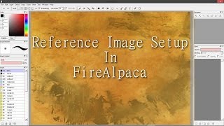 Reference Image setup in FireAlpaca [upl. by Ariad]