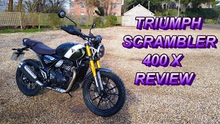 ★ 2024 TRIUMPH SCRAMBLER 400X REVIEW ★ [upl. by Nauj489]