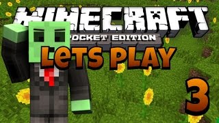 Lets Play Minecraft PE  Ep3  MobspawnerSunflower Plains [upl. by Elconin489]