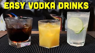 3 Easy Vodka Cocktails to Make at Home  Kettle One Vodka Recipes [upl. by Eenal602]