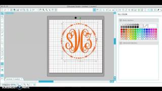 How To Make a Monogram in Silhouette Studio [upl. by Vas]