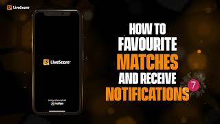 How to Favourite a Match on the LiveScore App  LiveScore [upl. by Marcie901]