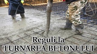 Reguli la turnarea betonului la constructia unei case [upl. by Ayocat49]