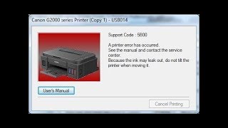 Canon Printer Reset [upl. by Enilraep]