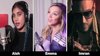 Satisfya female version Hindi vs Englisch Aish vs EmmaHeesters Gadi LamborghiniImran khan cover song [upl. by Oberheim]