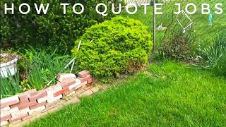 How to Quote Landscaping Jobs  Property Walk [upl. by Roselani761]