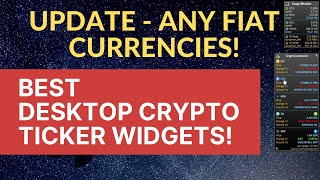 How to add the best Crypto widgets to your Windows Desktop UPDATED  ALL FIAT CURRENCIES [upl. by Hartill230]