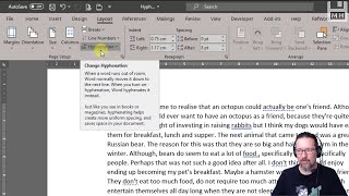 Level 1 Word Lesson 29 Hyphenation in MS Word [upl. by Schoenberg]