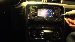 Skoda superb 2012  remove amundsen  navi unit  rns315 [upl. by Bushweller]